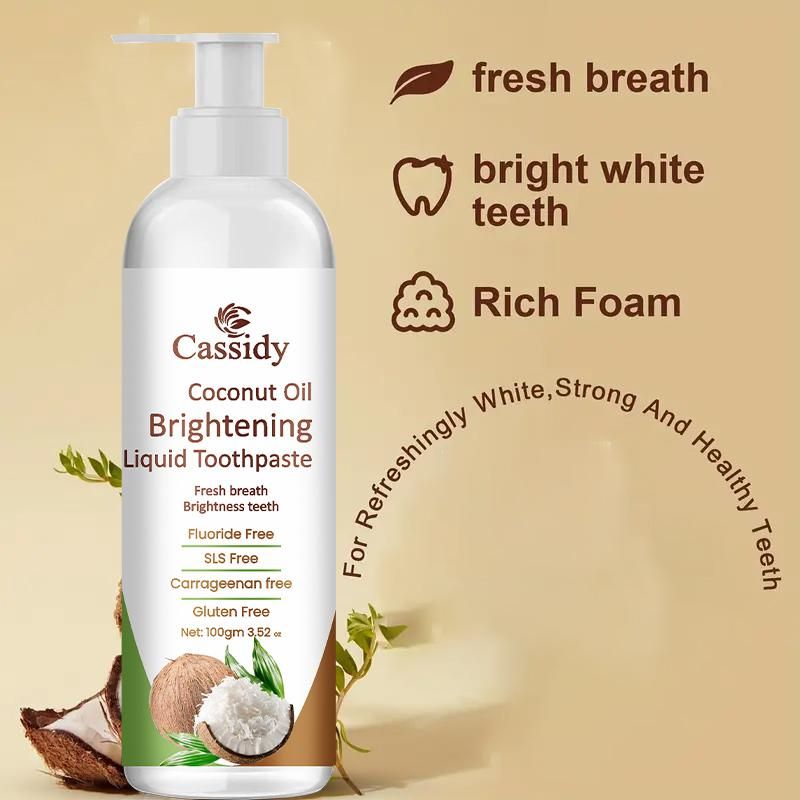 COCONUT OIL BRIGHTENING TOOTHPASTE | 200GM | Pack of 2