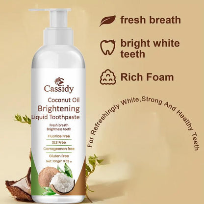 COCONUT OIL BRIGHTENING TOOTHPASTE | 200GM | Pack of 2