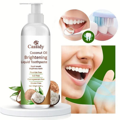 COCONUT OIL BRIGHTENING TOOTHPASTE | 200GM | Pack of 2