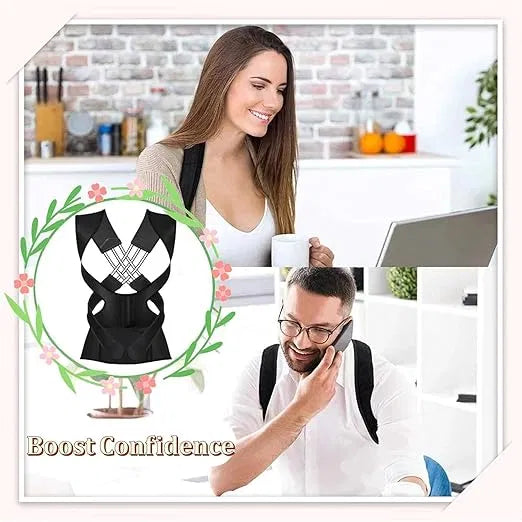 Back Brace Posture Corrector for Men and Women,Adjustable Back Posture Belt Invisible